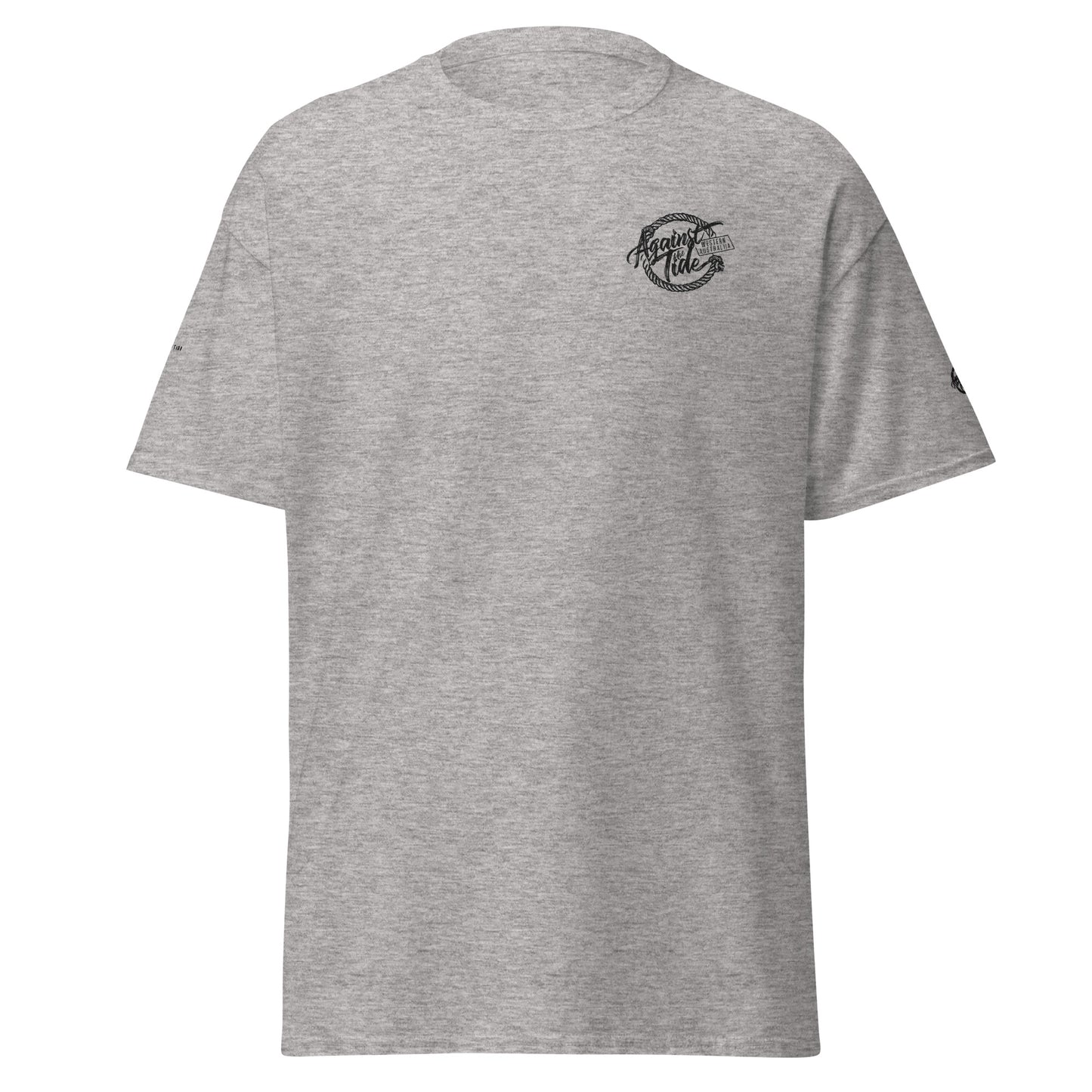 Against the Tide Embroided Mens classic tee