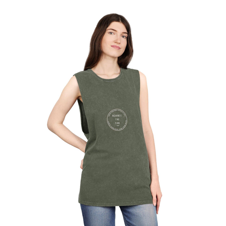 Against the Tide Unisex Stonewash Tank Top - Against the Tide Apparel