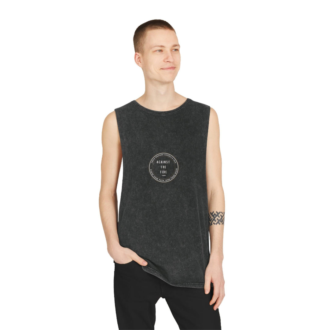 Against the Tide Unisex Stonewash Tank Top - Against the Tide Apparel