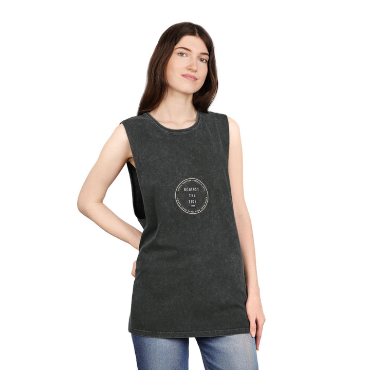 Against the Tide Unisex Stonewash Tank Top - Against the Tide Apparel