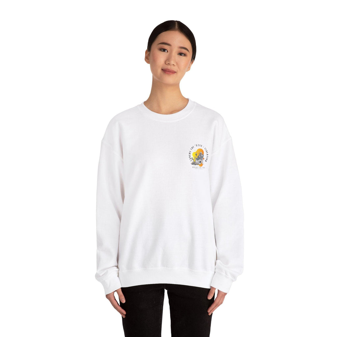 Caught the Rona Crewneck Sweatshirt - Against the Tide Apparel