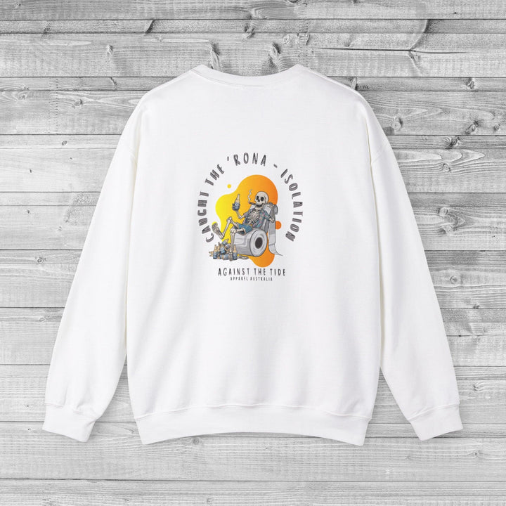 Caught the Rona Crewneck Sweatshirt - Against the Tide Apparel