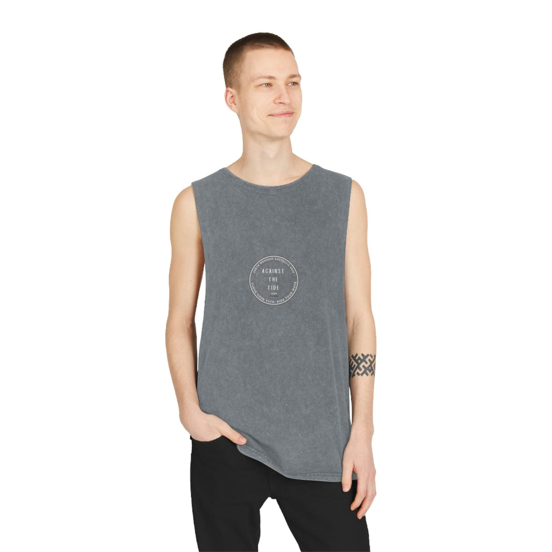 Against the Tide Unisex Stonewash Tank Top - Against the Tide Apparel