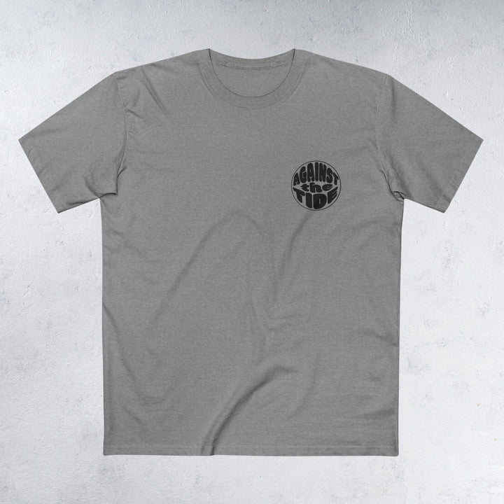 Against the tide Black bubble logo Tshirt - Against the Tide Apparel