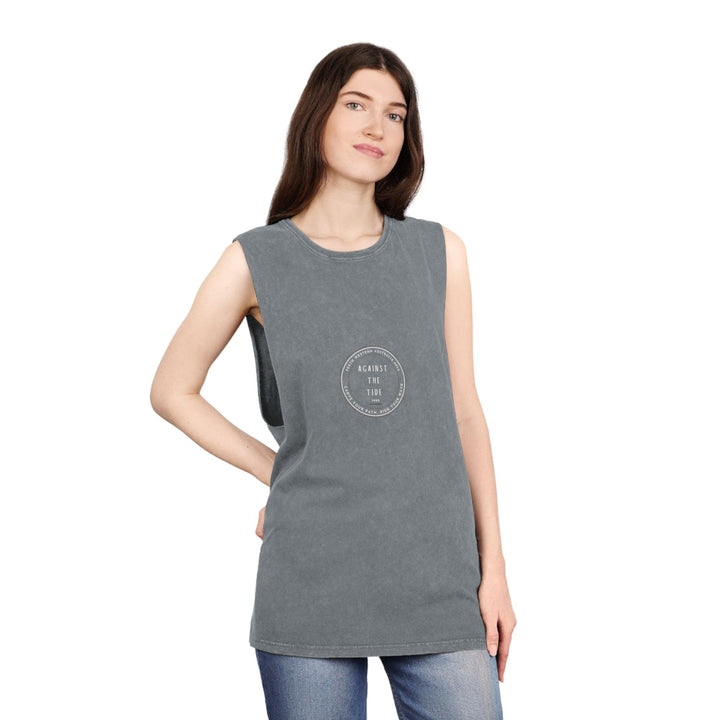 Against the Tide Unisex Stonewash Tank Top - Against the Tide Apparel