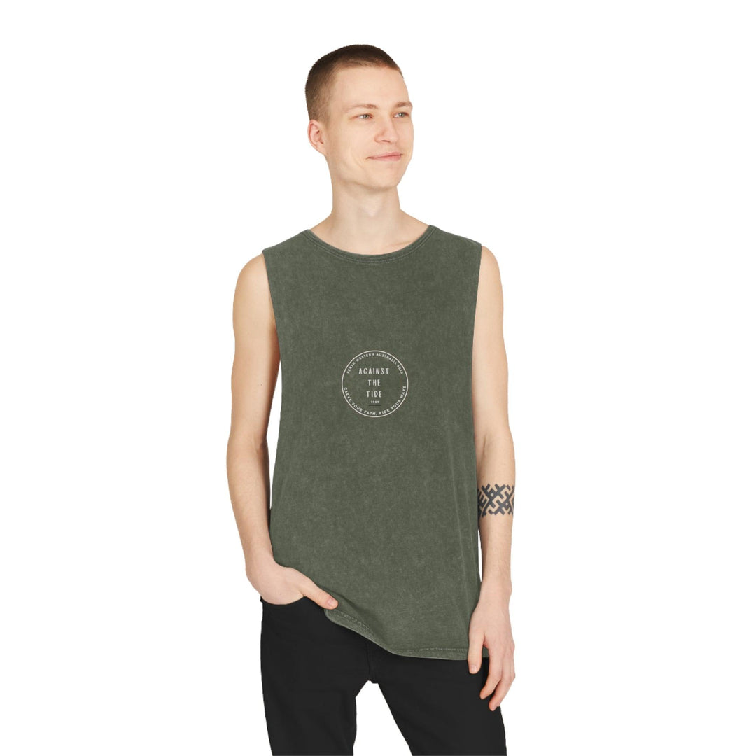 Against the Tide Unisex Stonewash Tank Top - Against the Tide Apparel