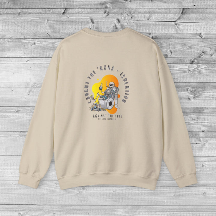 Caught the Rona Crewneck Sweatshirt - Against the Tide Apparel