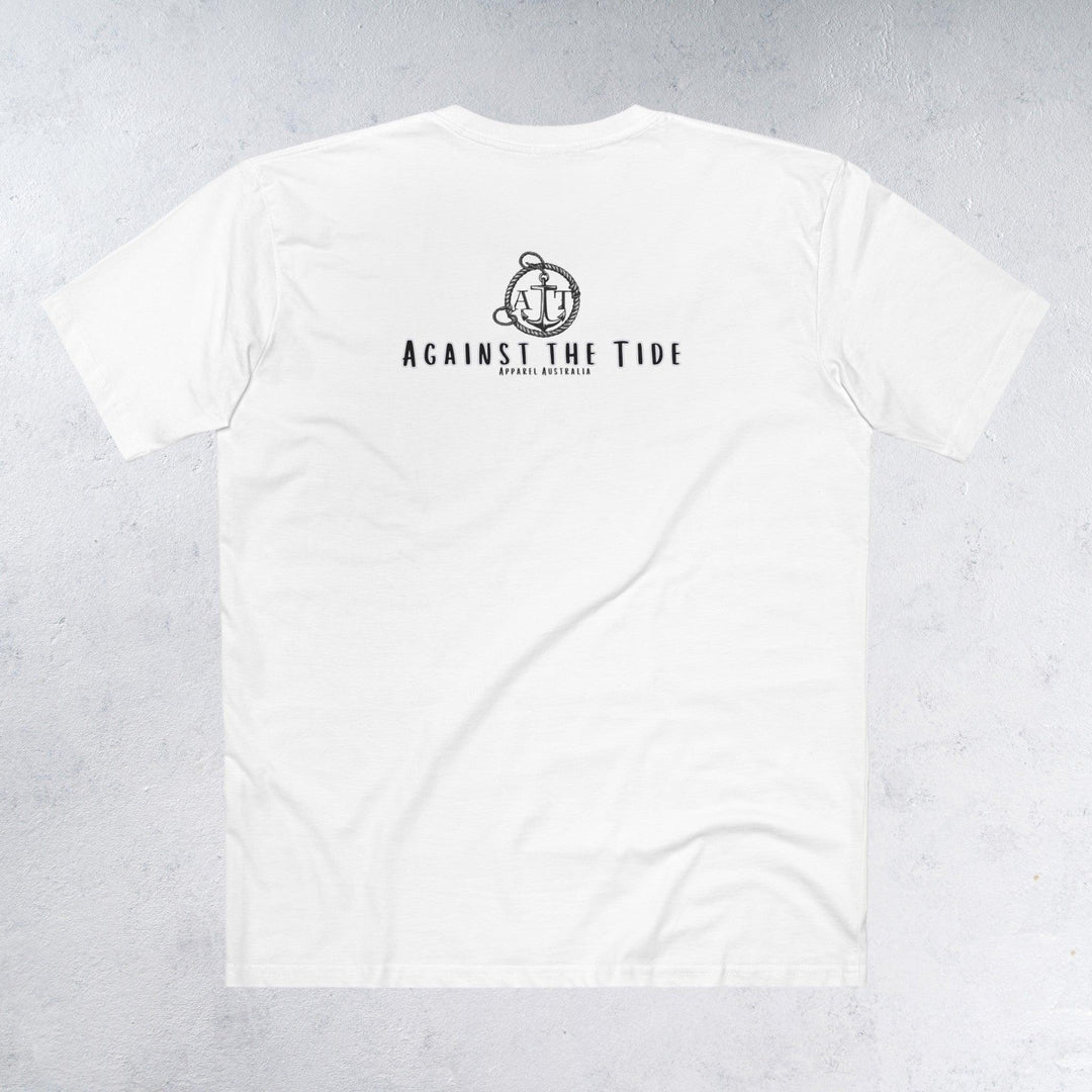 Against the tide Black bubble logo Tshirt - Against the Tide Apparel